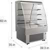 Koolmore Open Air Merchandiser Grab and Go Refrigerator with LED Lighting and Night Curtain - 13.4 cu.ft CDA-13C